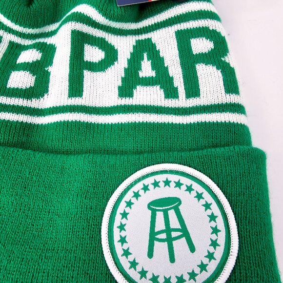 Barstool Sports Men's Green Sub Par Acrylic Knit Pom Golf Beanie NWT - Picture 3 of 8